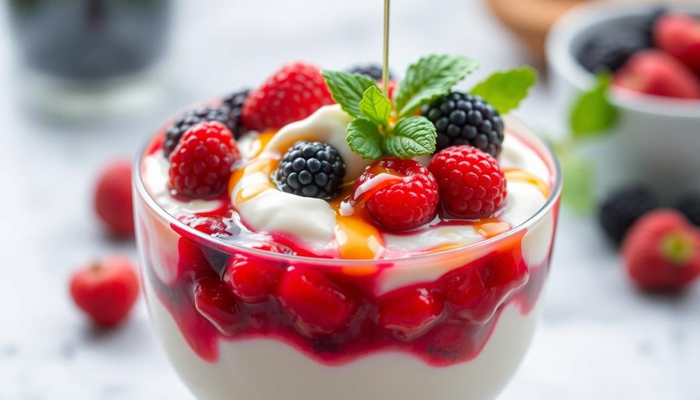 coconut yogurt berry compote