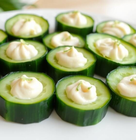 cucumber rolls with p t