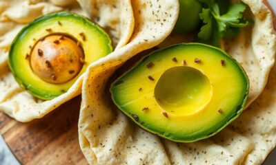 flaxseed avocado breakfast wraps