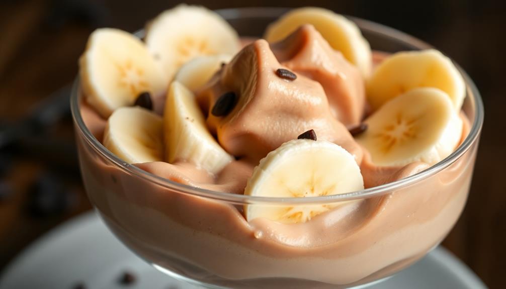 freeze bananas cacao powder