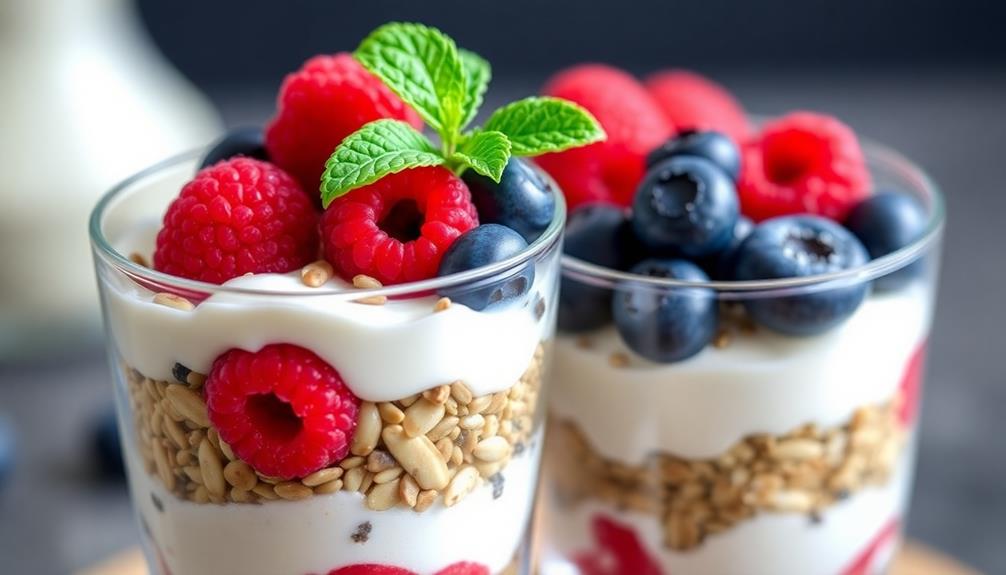 garnish using fresh berries