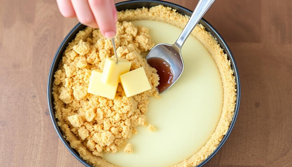 graham cracker butter mixture