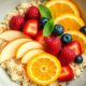 healthy quinoa fruit bowl