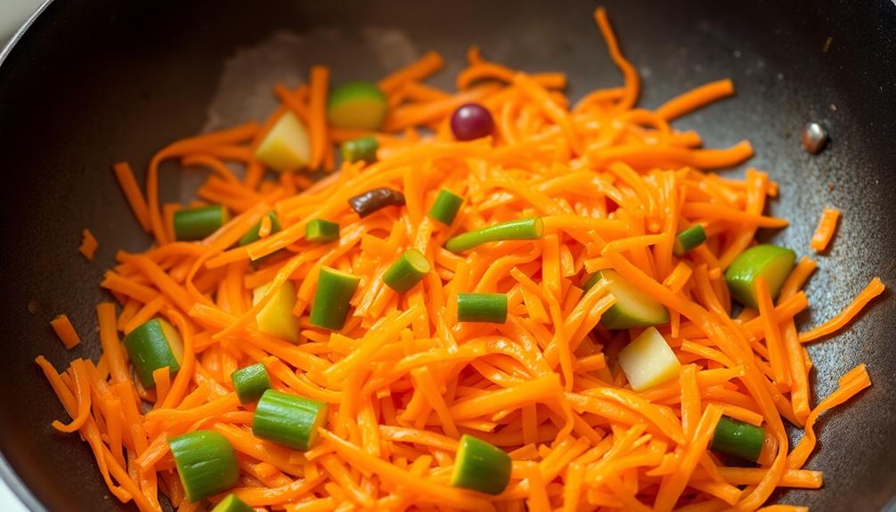 incorporate carrot rice mixture