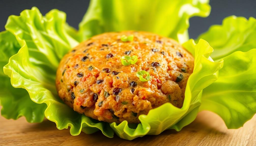 lettuce wrapped raw veggie burger