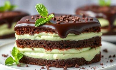 minty chocolate dessert bars