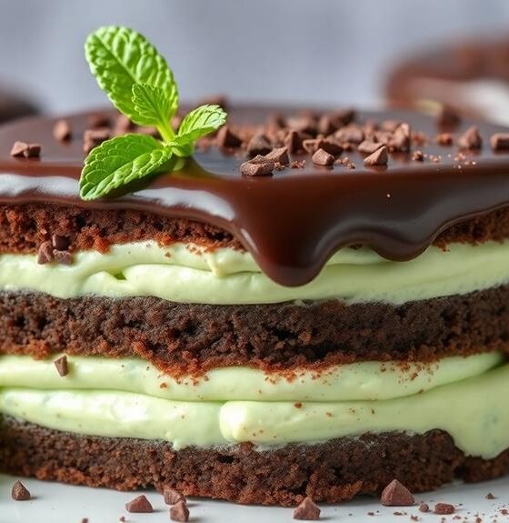 minty chocolate dessert bars