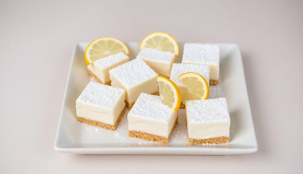 no bake lemon cheesecake squares