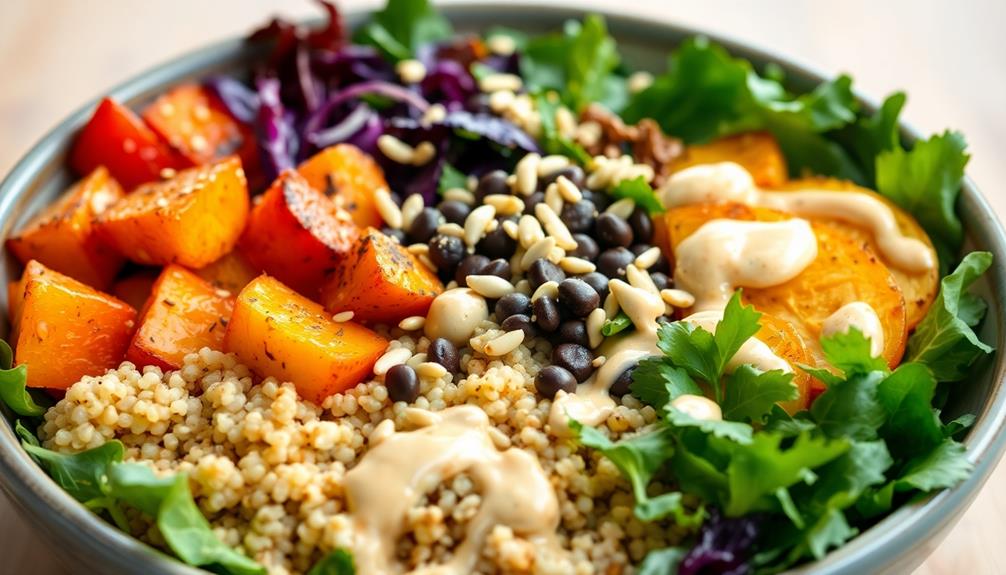 nutritious quinoa buddha bowl