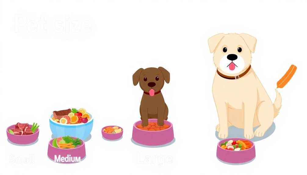 pet size raw food guide