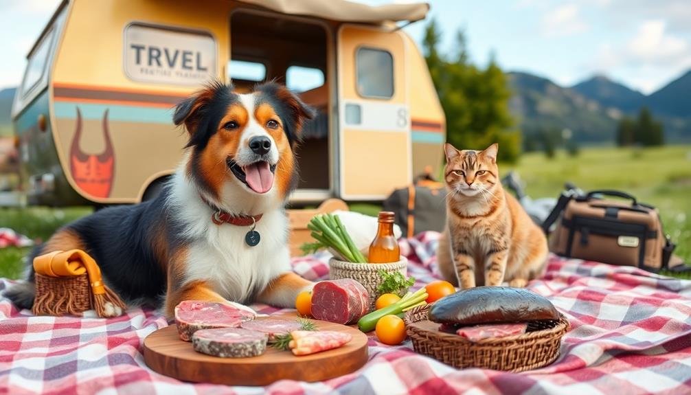 pet travel raw food diets