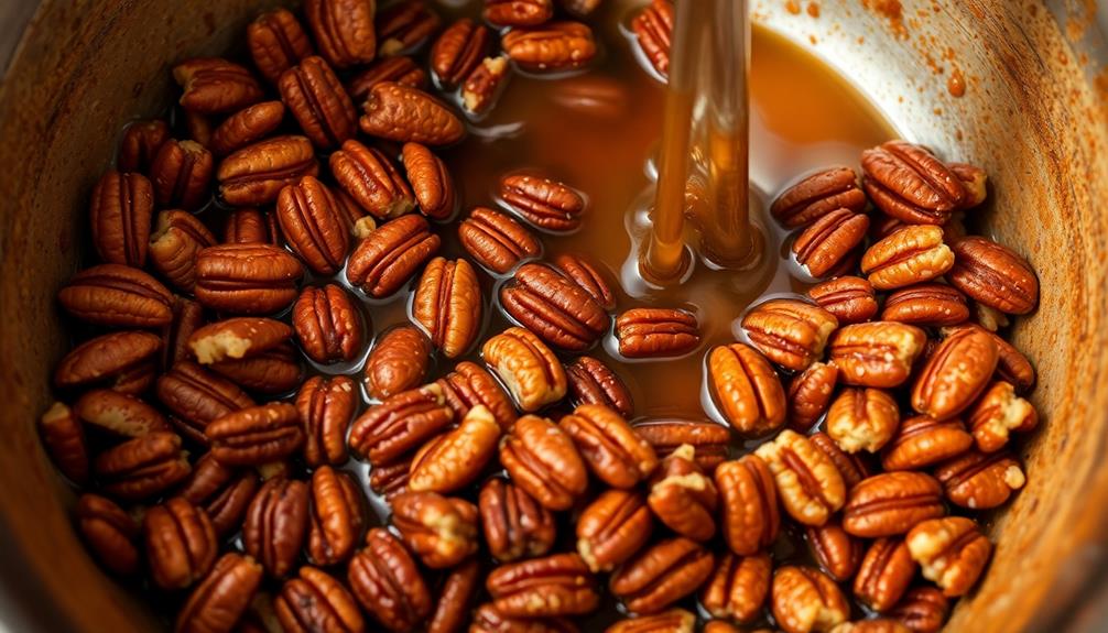 prepare pecan filling mixture