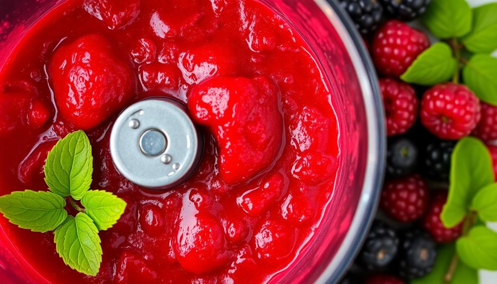 puree berries food processor