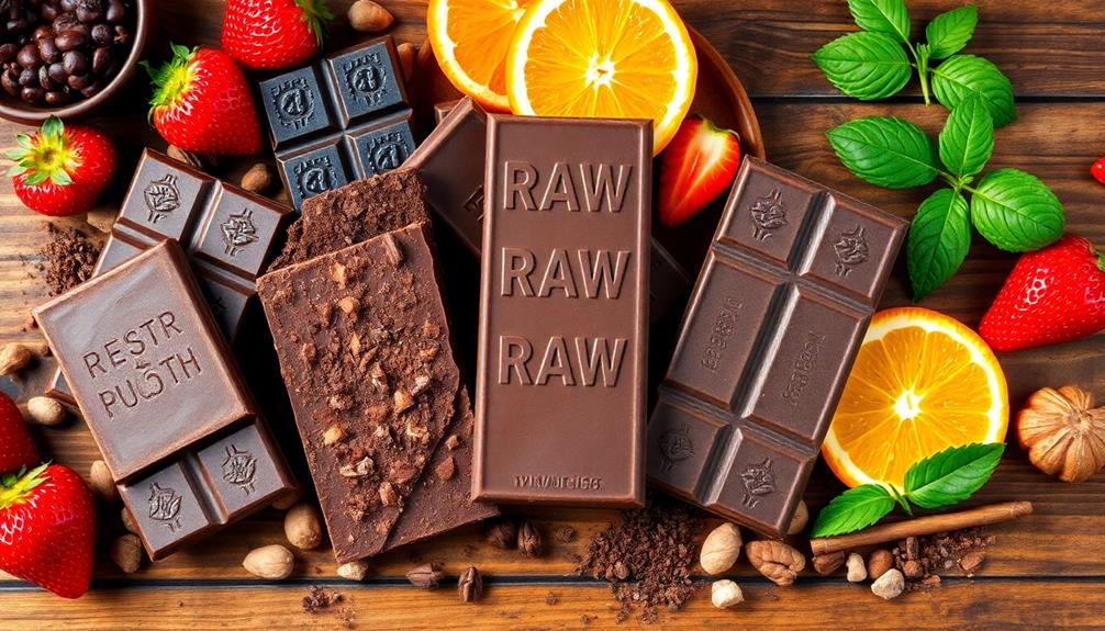 raw chocolate product showcase