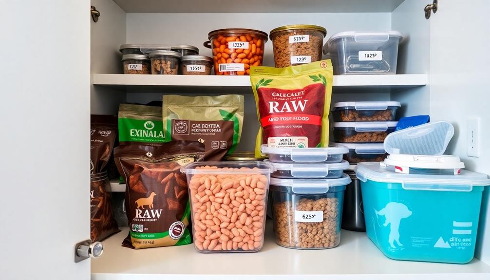 raw dog food shelf life