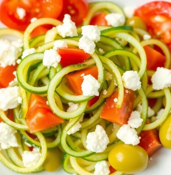 refreshing cucumber noodle salad