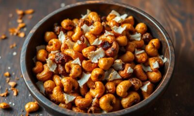 savory coconut curry snack mix