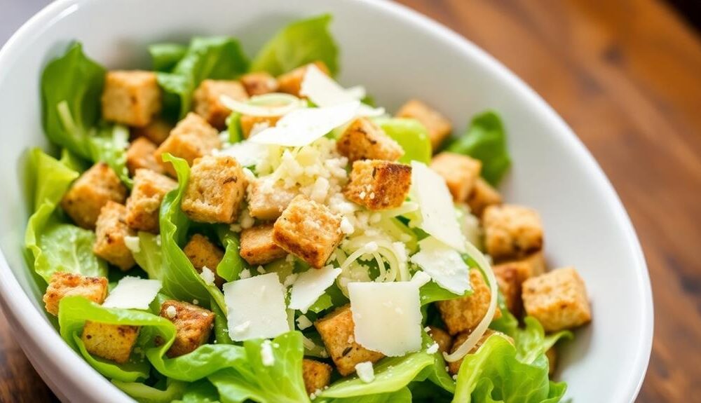 seed croutons caesar salad