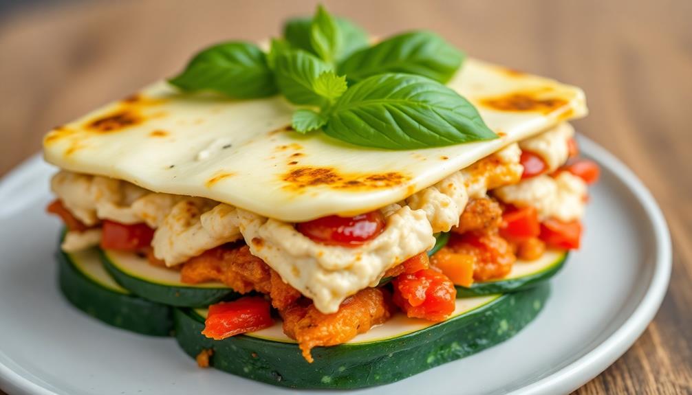 slice zucchini for lasagna