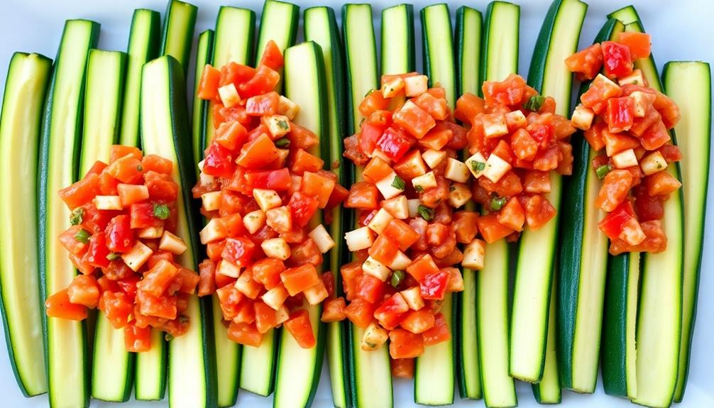 slice zucchini into rounds