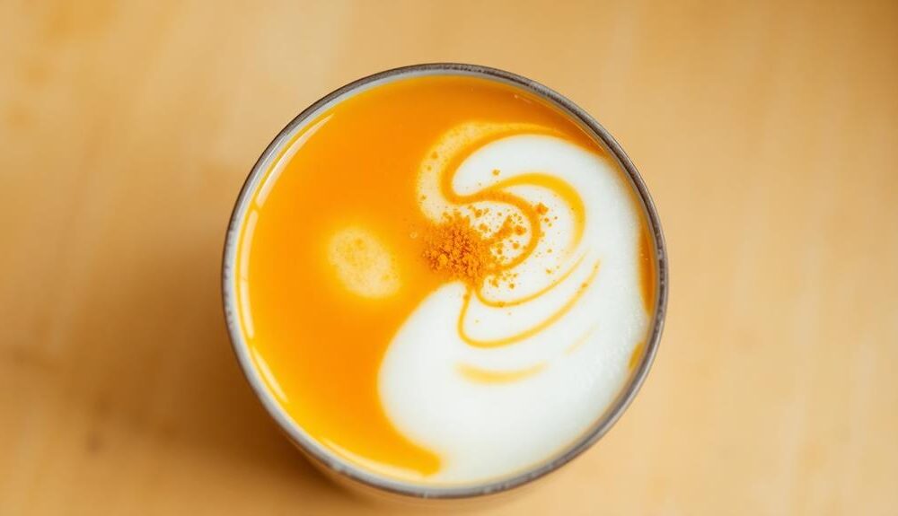 spiced golden milk beverage