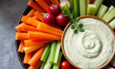 vegetable raw ranch dip