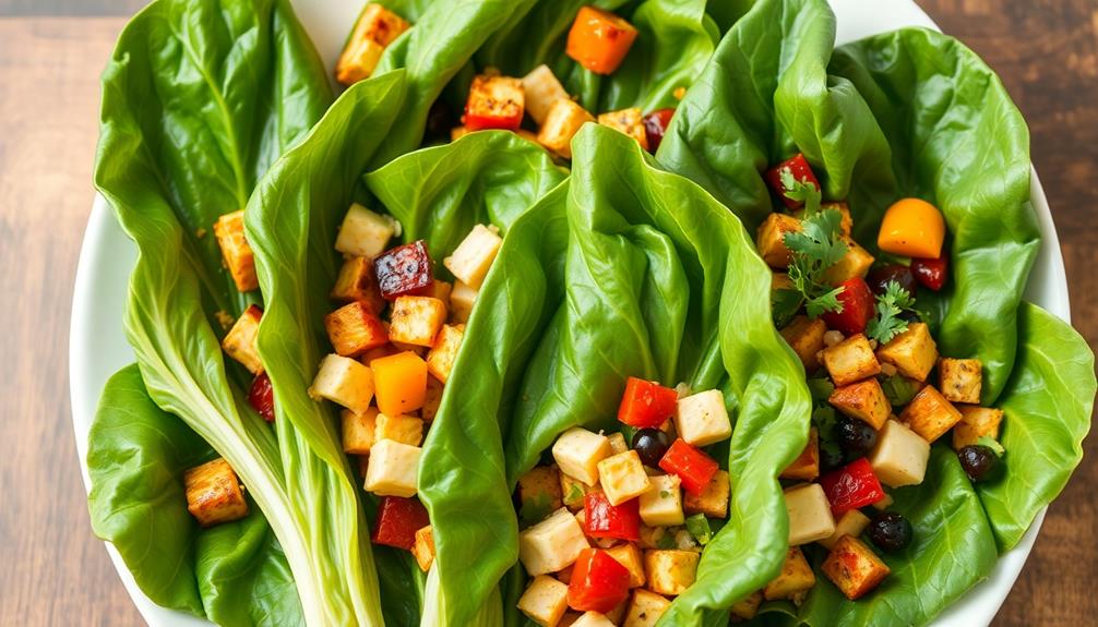 vibrant vegetable collard wraps