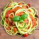 zucchini noodles sun dried tomato