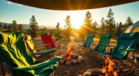 comfortable camping chair selection