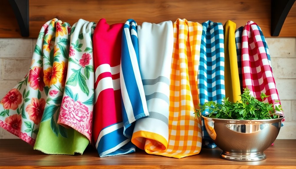 stylish and absorbent kitchen towels