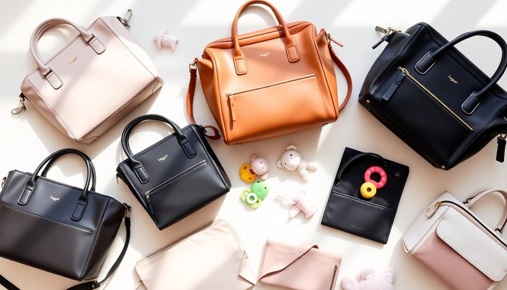 stylish functional diaper bags