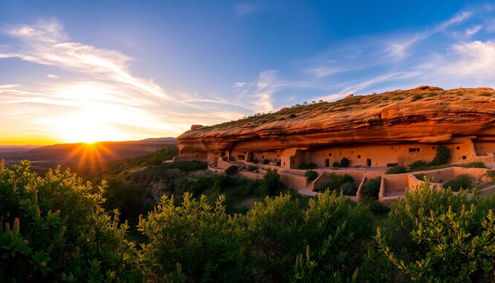 ancient cliff dwellings site