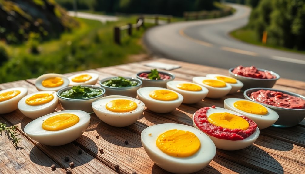 perfectly cooked egg snacks