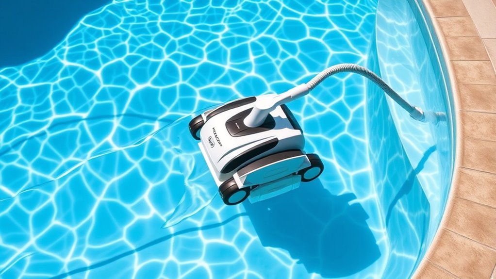 pool size and suction
