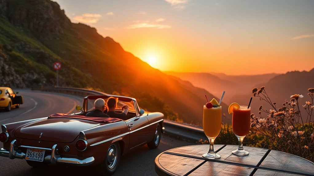 capture scenic sunset moments