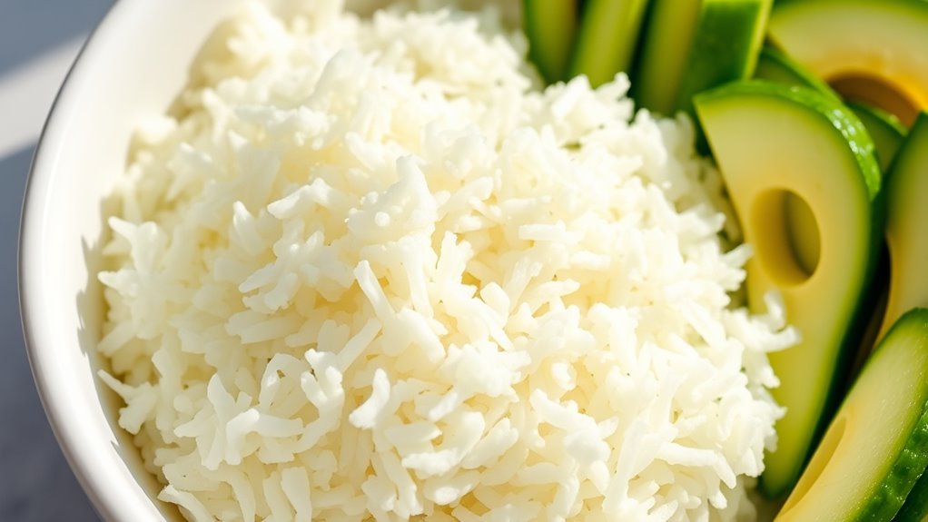 cauliflower rice sushi base