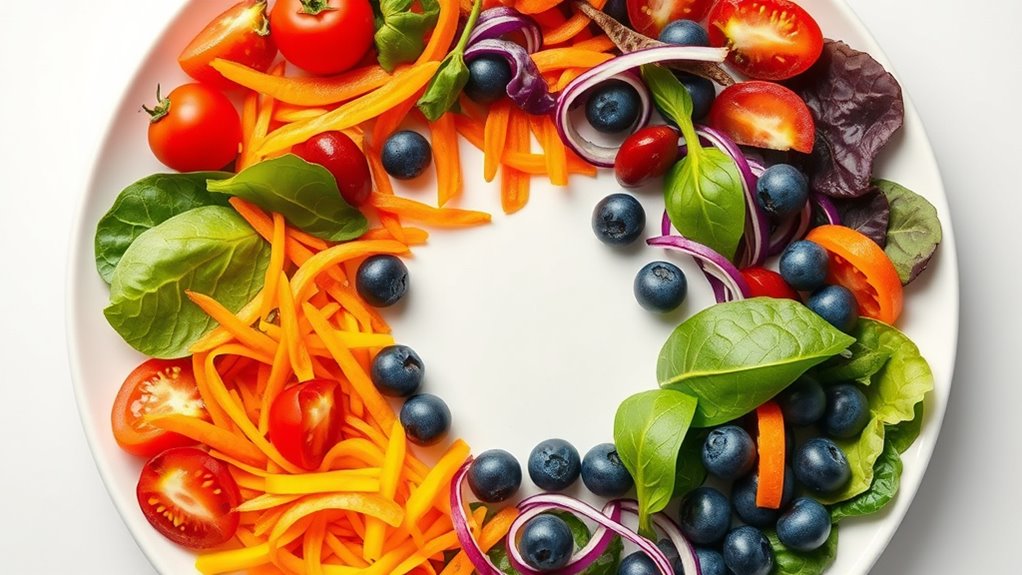 colorful nutritious artful presentation