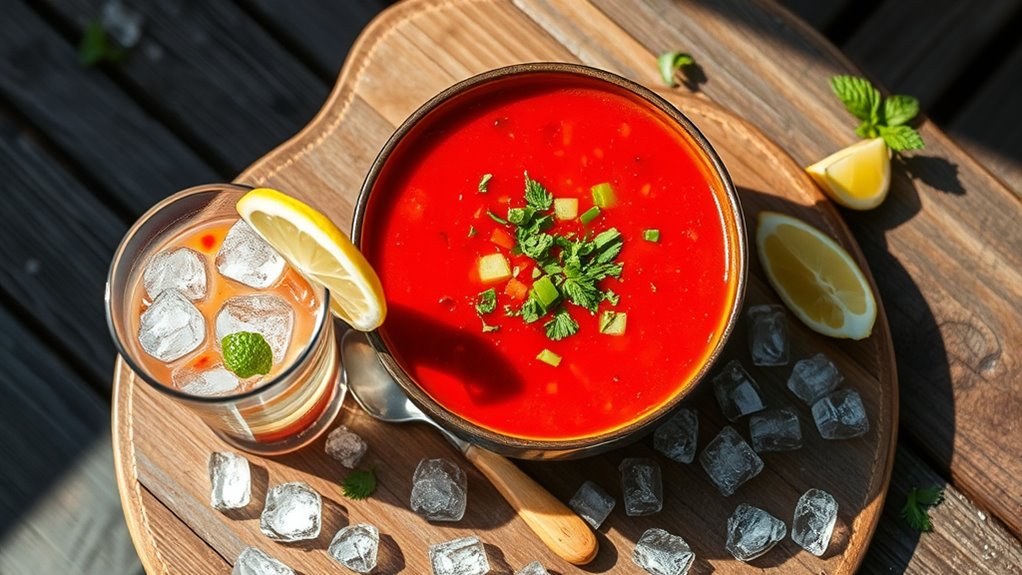 cool raw summer soups