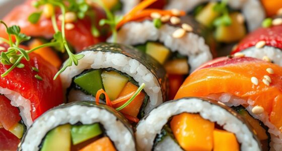creative ingredients for sushi