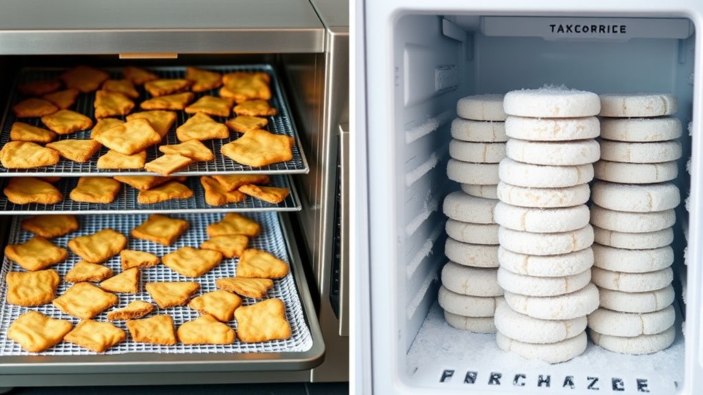 dehydration preserves crunchiness best
