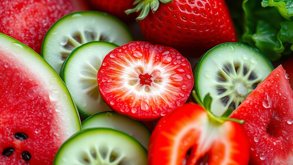 eating raw produce hydrates naturally