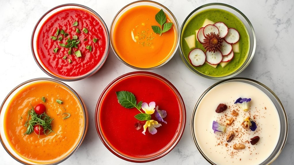 five flavorful raw soups