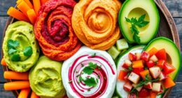 five tasty veggie dips