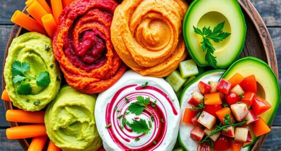 five tasty veggie dips
