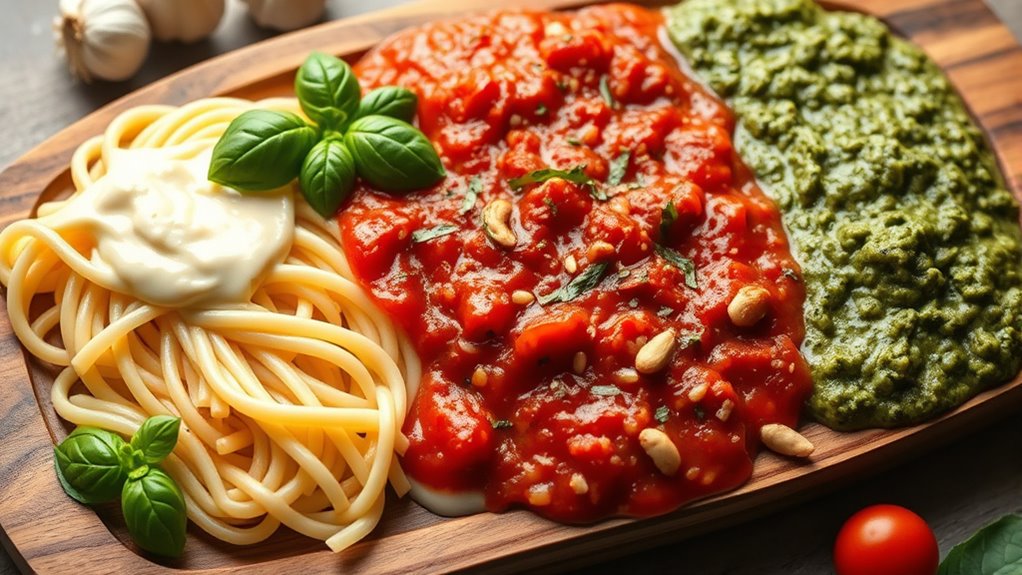 fresh raw pasta sauces