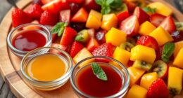 fruity salads with dessert inspired dressings