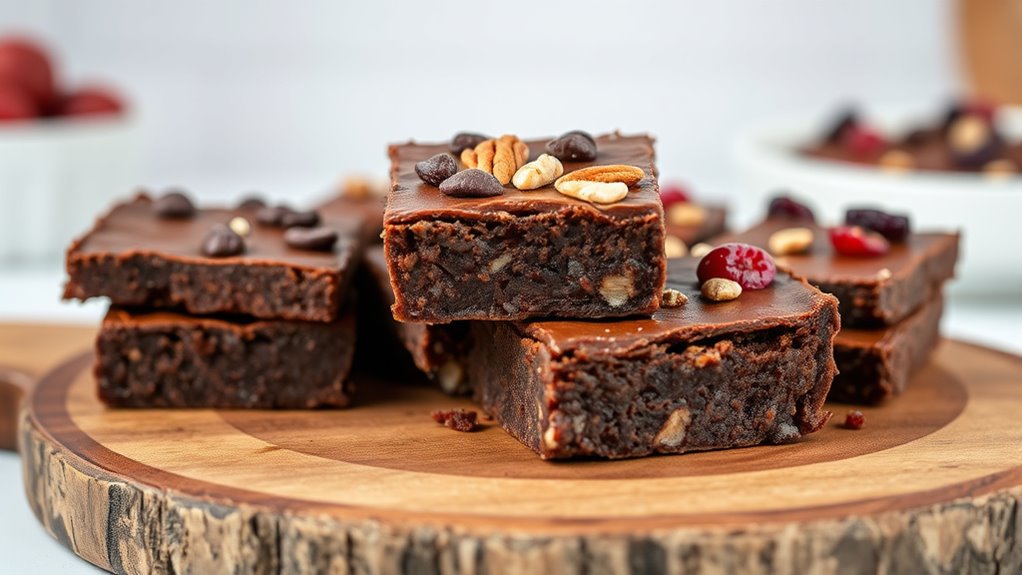 healthy easy raw brownies
