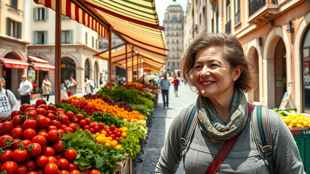 healthy sightseeing and farmers markets