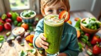 healthy veggie packed smoothies