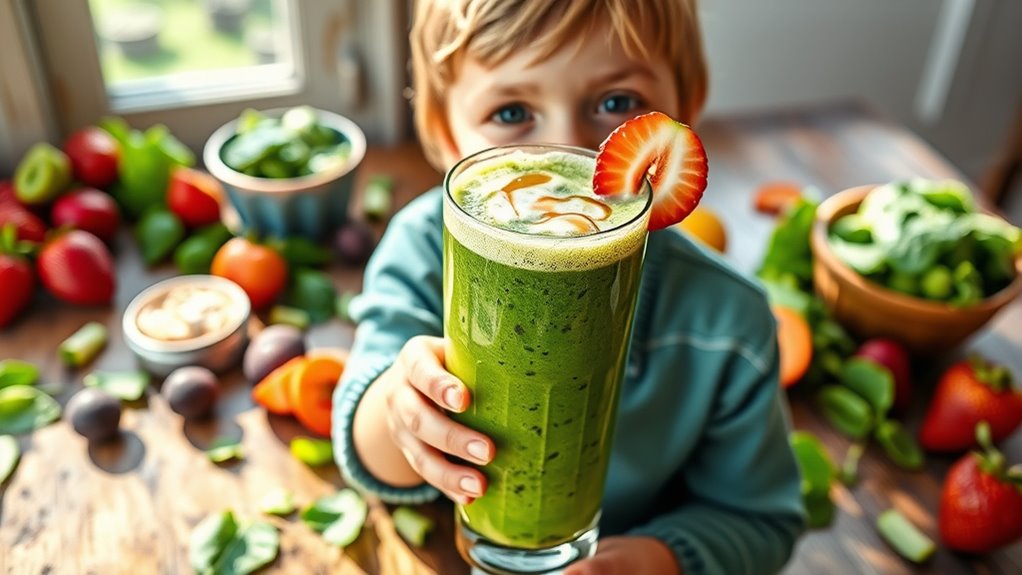 healthy veggie packed smoothies